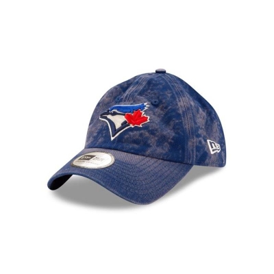 Blue Toronto Blue Jays Hat - New Era MLB Hand Brush Wash Casual Classic Adjustable Caps USA3740916